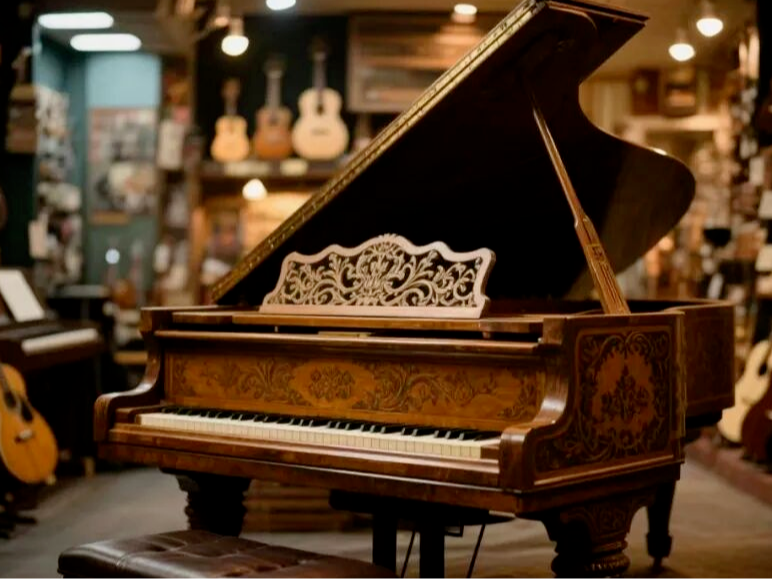 谁懂啊！50岁日本老琴翻新后，环保又有氛围感